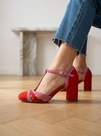 ALBA | TACONES MODERNOS ROJO BAYA