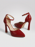 MARTINA | TACONES DE PIEL ROJO