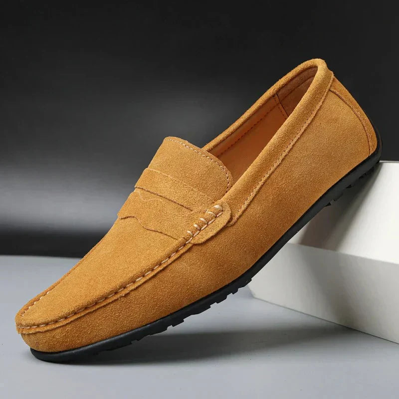 Richi| Mocasines Retro de Ante para Hombre