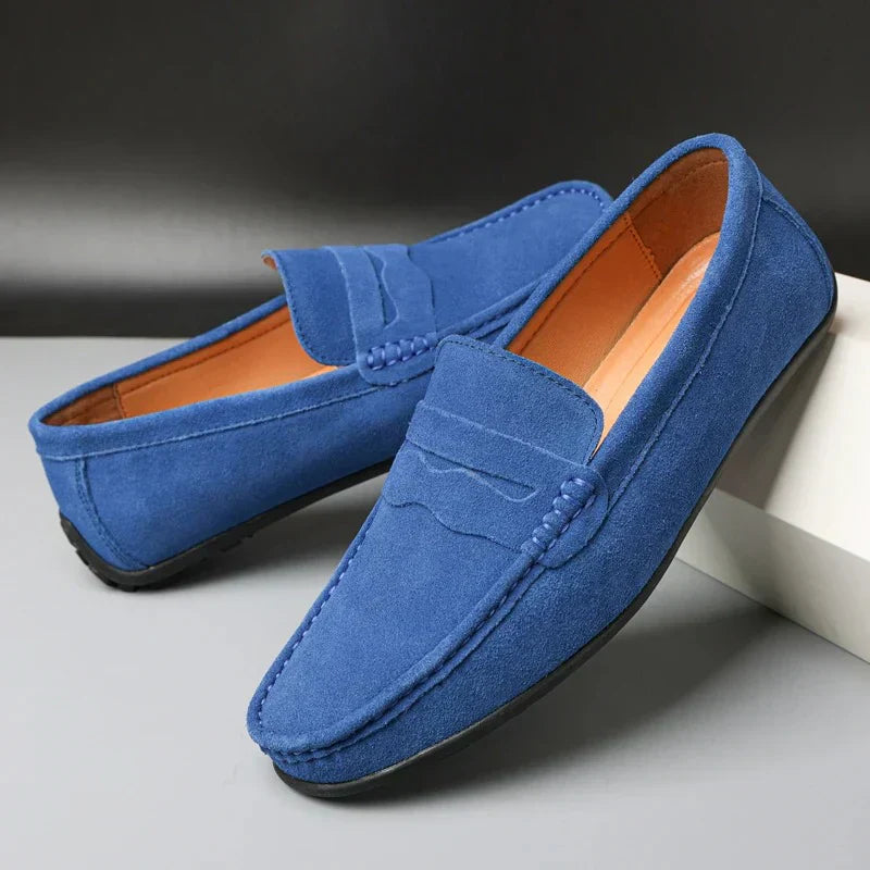 Richi| Mocasines Retro de Ante para Hombre