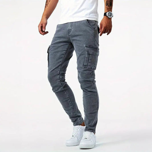 OSCAR | PANTALÓN CARGO SLIM FIT — Color: Gris