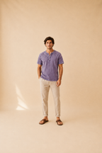 Daniel | Camisa vintage abotonada para hombre