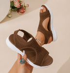 VERA | SANDALIAS PLANAS TRANSPIRABLES CON PUNTERA ABIERTA PARA MUJER - VERANO