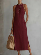 GRETA | VESTIDO LINO BLANCO