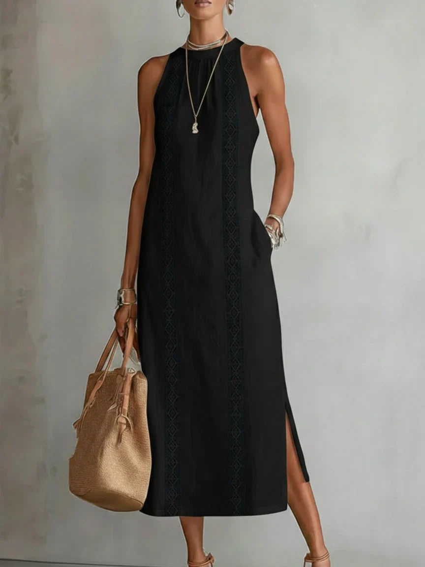 GRETA | VESTIDO LINO BLANCO
