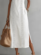 GRETA | VESTIDO LINO BLANCO