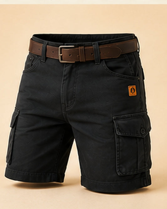 Short cargo Pepe negro, vista de producto