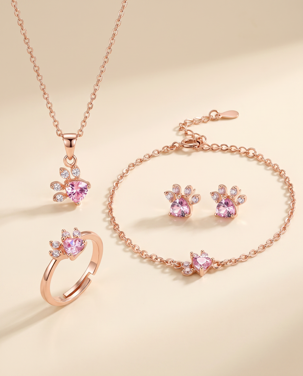 Amanda | Conjunto de joyas 4 piezas