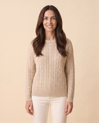 Ligia - Jersey de punto trenzado - Valeria Leal