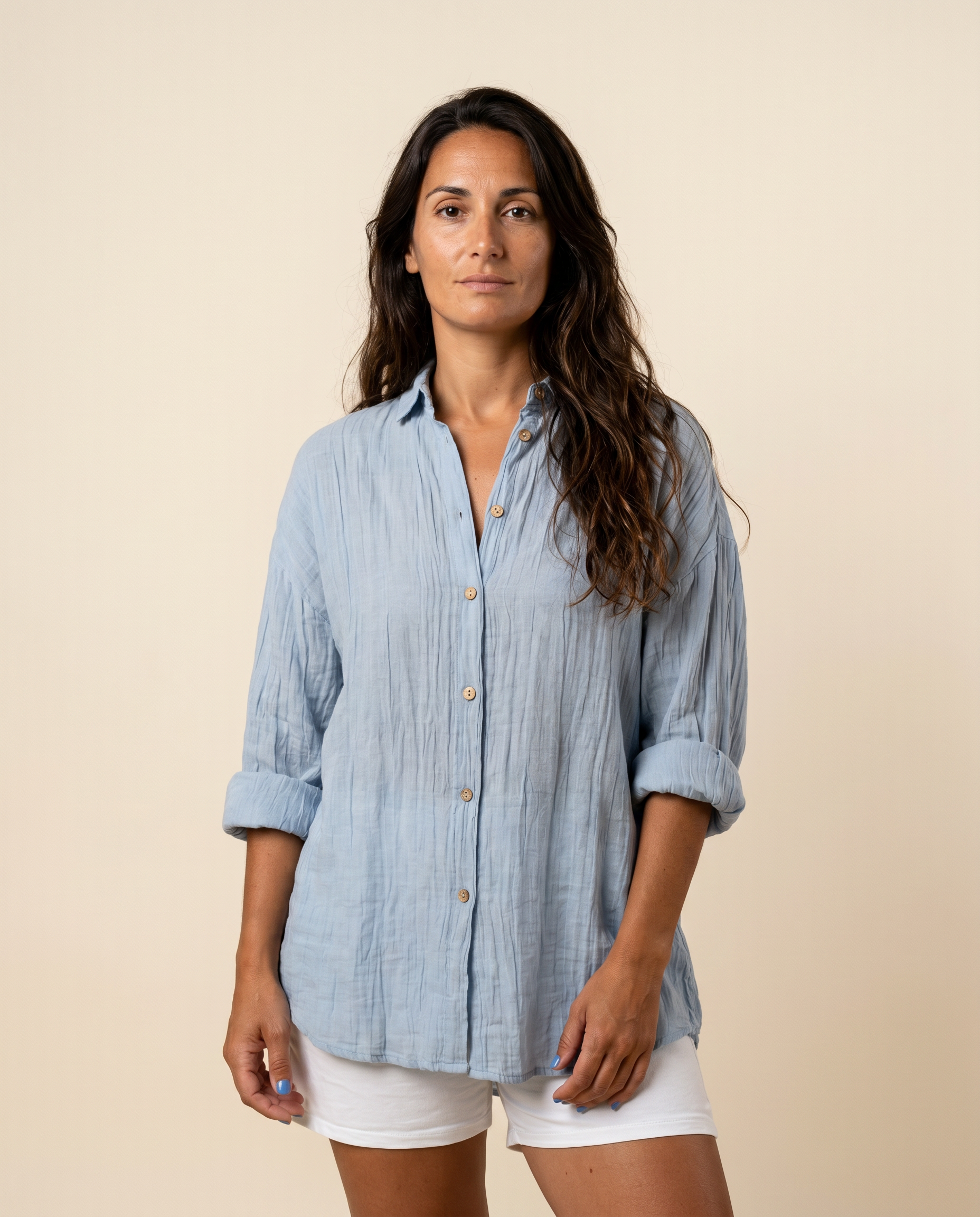 Lucia - Blusa plisada - Valeria Leal
