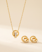 Roman | Collar y aros estilo romano