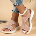 VERA | SANDALIAS PLANAS TRANSPIRABLES CON PUNTERA ABIERTA PARA MUJER - VERANO