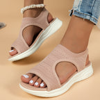 VERA | SANDALIAS PLANAS TRANSPIRABLES CON PUNTERA ABIERTA PARA MUJER - VERANO