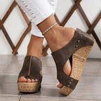 Pamela | Sandalias Compensadas con Soporte Ortopédico