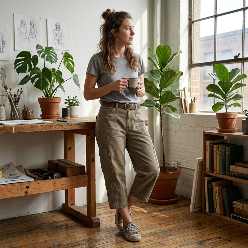 −50% por tiempo limitado⏰👖PANTALÓN CARGO CAPRI PARA MUJER | CÓMODO Y VERSÁTIL CON MÚLTIPLES BOLSILLOS