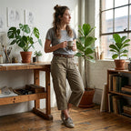 −50% por tiempo limitado⏰👖PANTALÓN CARGO CAPRI PARA MUJER | CÓMODO Y VERSÁTIL CON MÚLTIPLES BOLSILLOS
