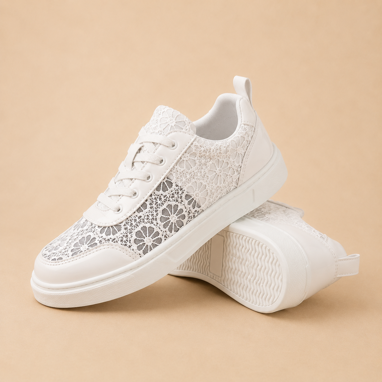 Alba™ | ZAPATILLAS DE ENCAJE FLORAL